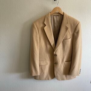 Brooks Brothers 346 Men’s 43L Camelhair Wool Blazer Sport Coat Camel Tan